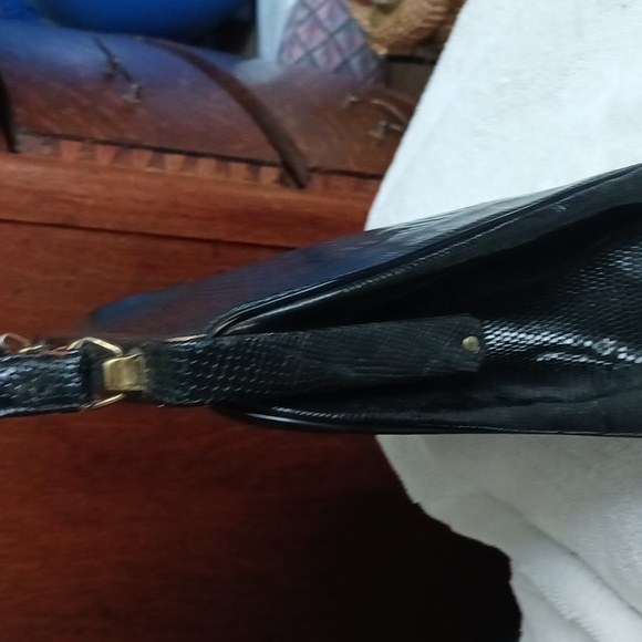 Vintage Genuine Lizard Satchel Handbag - Picture 8 of 15